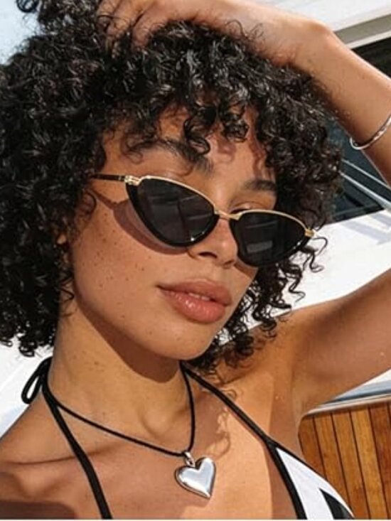 Cat Eye Golden Sunglasses